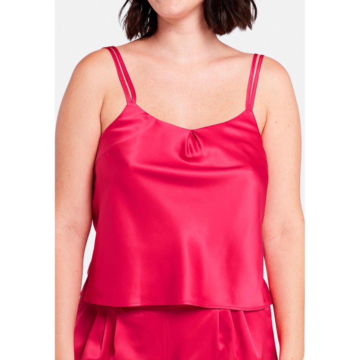 Caraco sans armatures Glam Chic framboise, SANS COMPLEXE