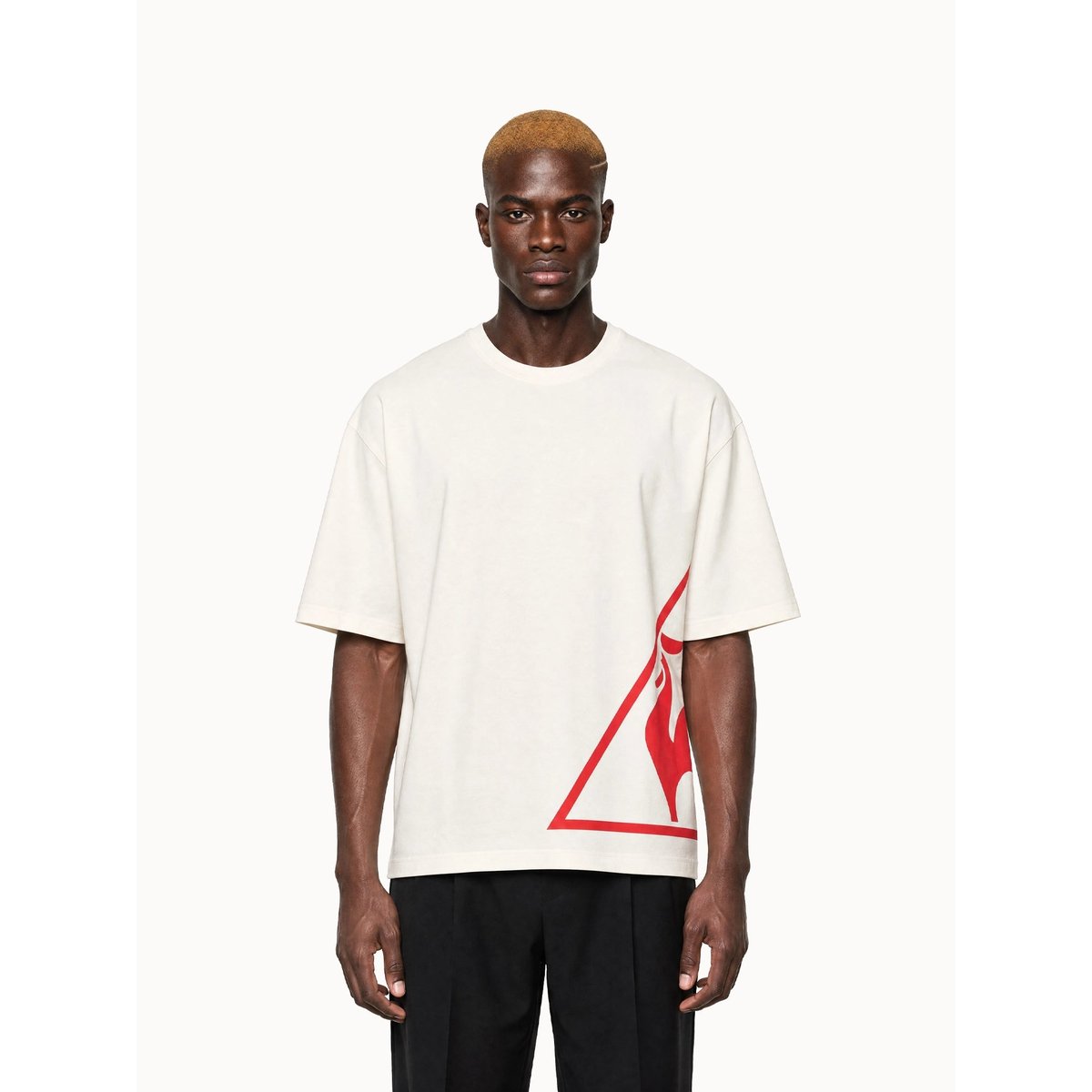 T-shirt oversize L'Amour du Sport en jersey de coton L'AMOUR DU SPORT marshmallow, LE COQ SPORTIF
