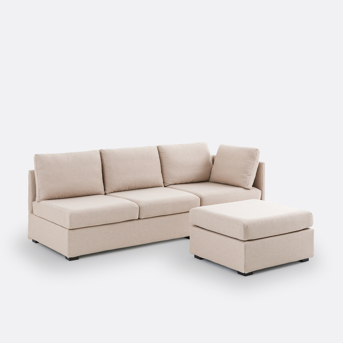 Banquette convertible Robin, chiné naturel, SO'HOME