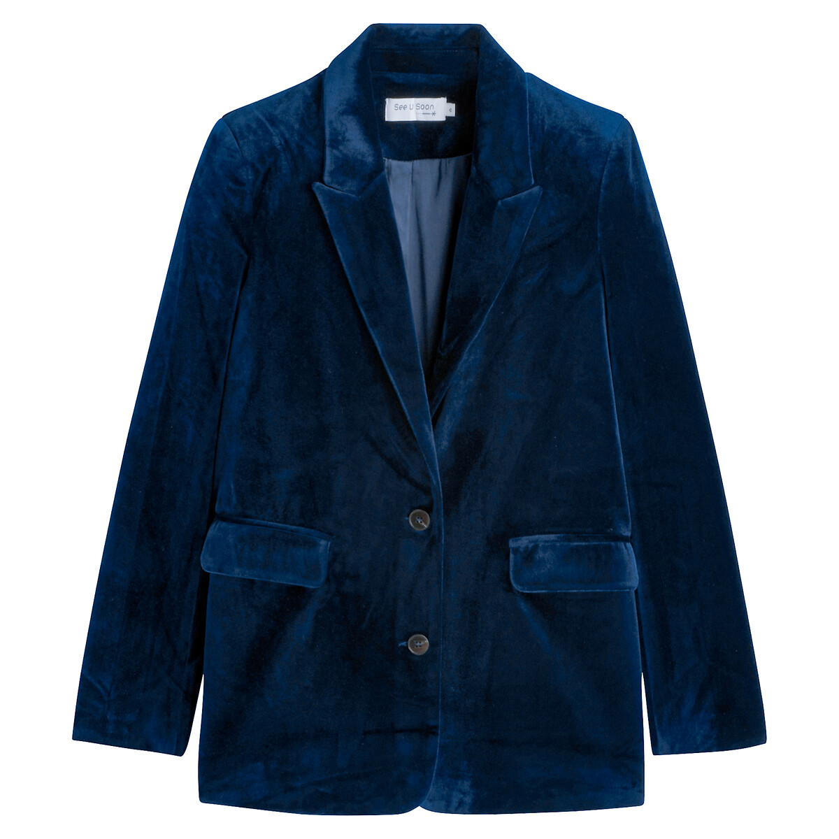 Blazer bleu marine, SEE U SOON