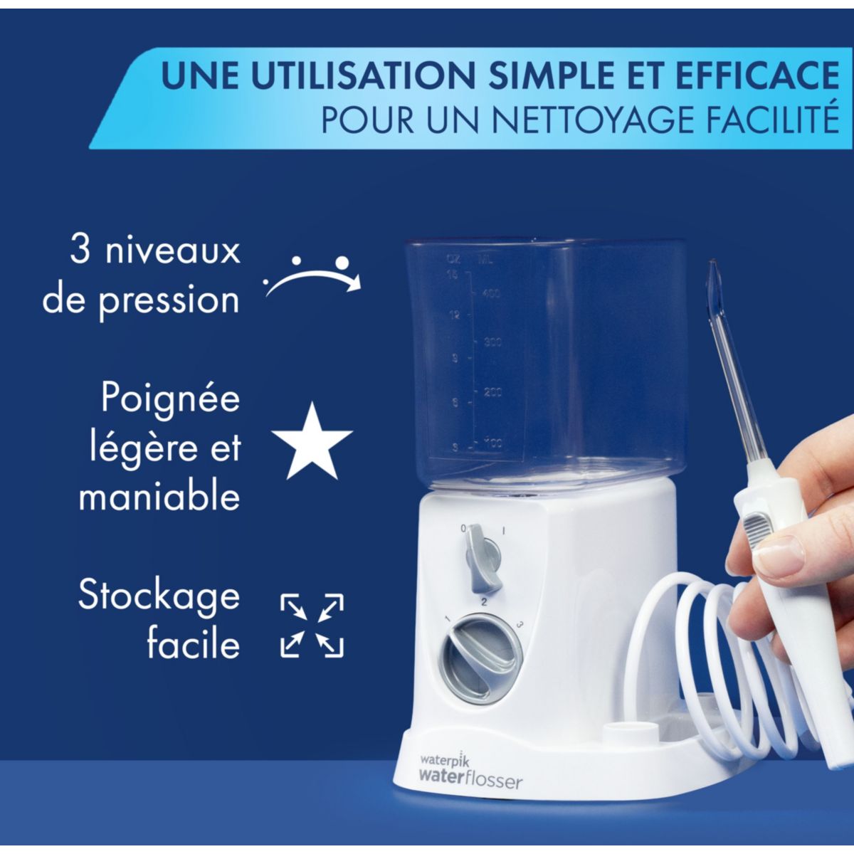 Hydropulseur WF 310 Nano couleur unique, WATERPIK