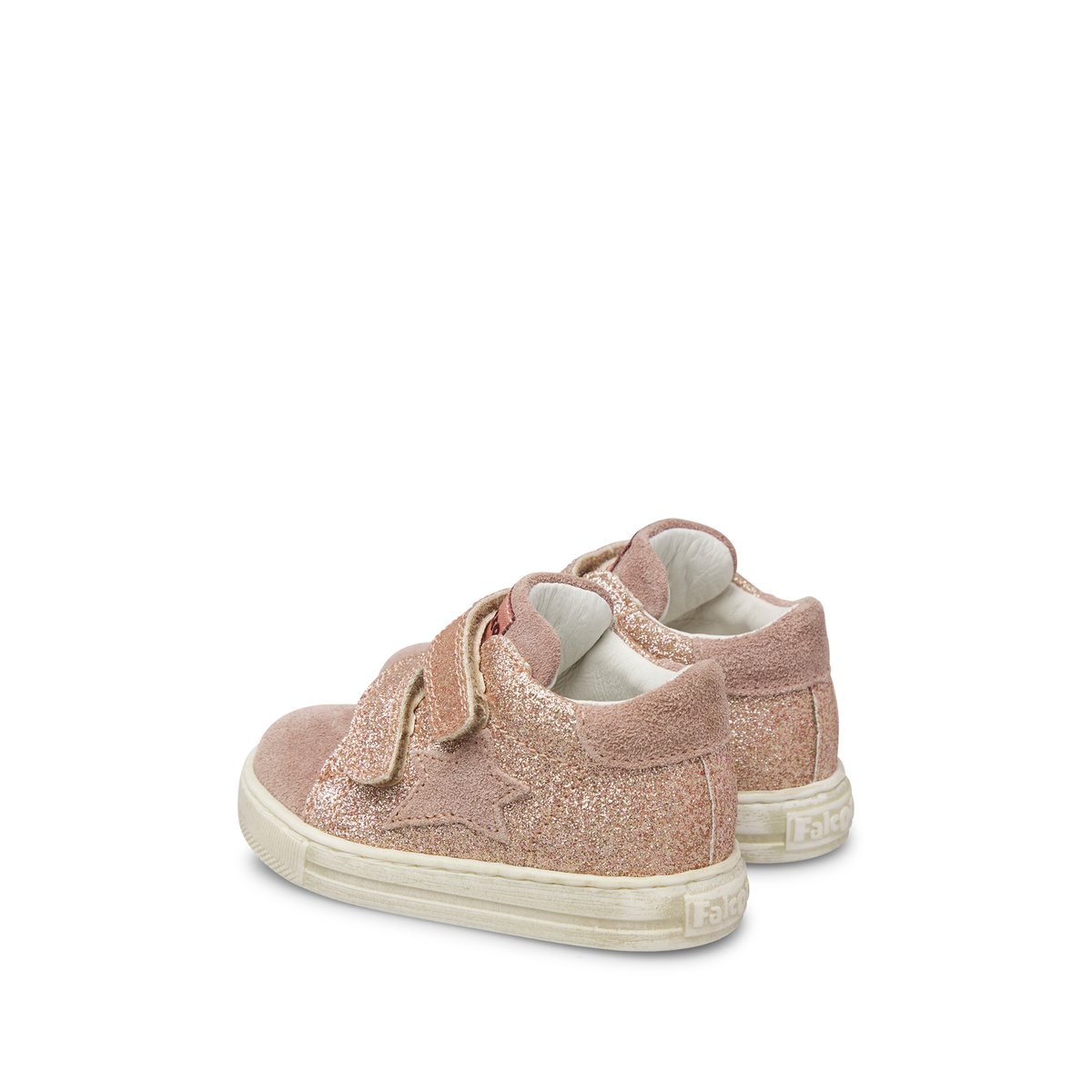 Sneakers en daim et tissu SASHA VL rose poudré-, FALCOTTO