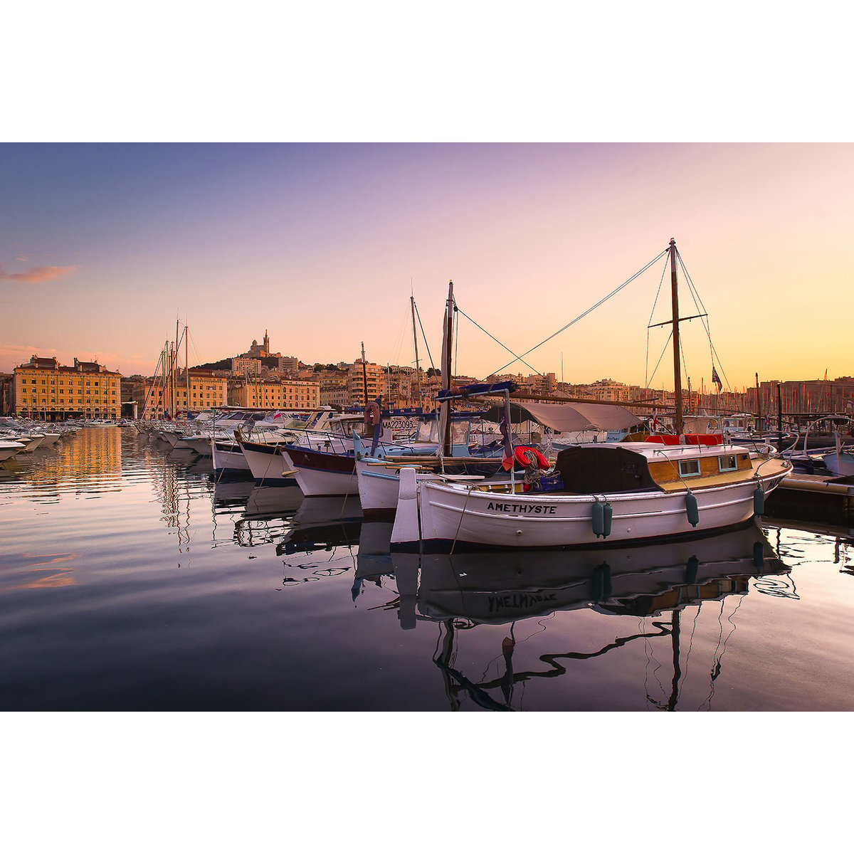 Tableau, le vieux port tableau alu dibond, HEXOA