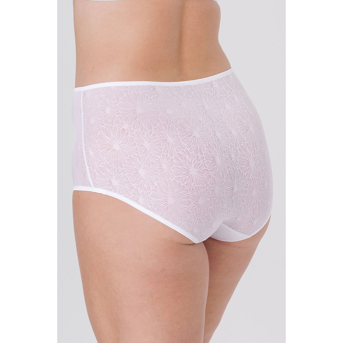 Culotte Maxi INVISIBLE LACE blanc, MISS MARY OF SWEDEN