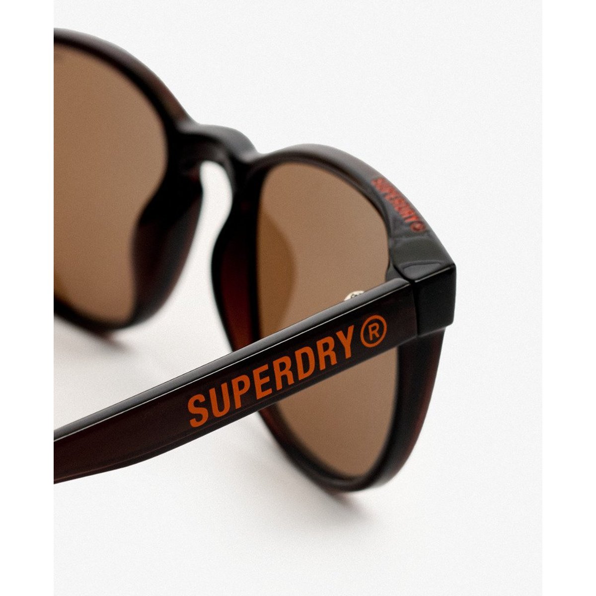 Lunettes de soleil à verres ronds verres noirs/marron, SUPERDRY