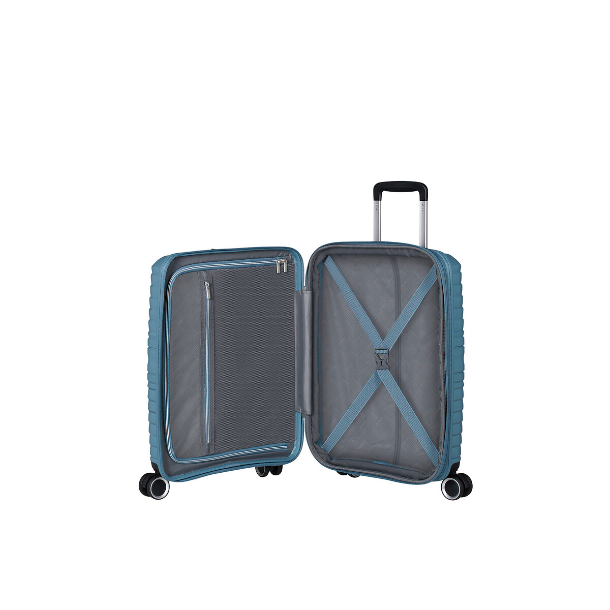 Mala de Cabine Flytwist 55cm Expansível, 36L, American Tourister azul, AMERICAN TOURISTER
