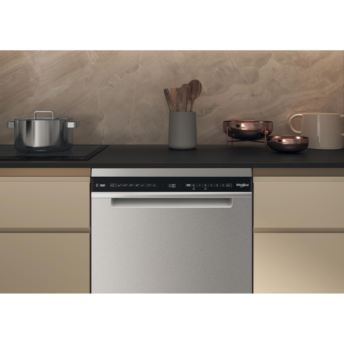 Lave vaisselle 60 cm W8FHS61X maxispace couleur unique, WHIRLPOOL