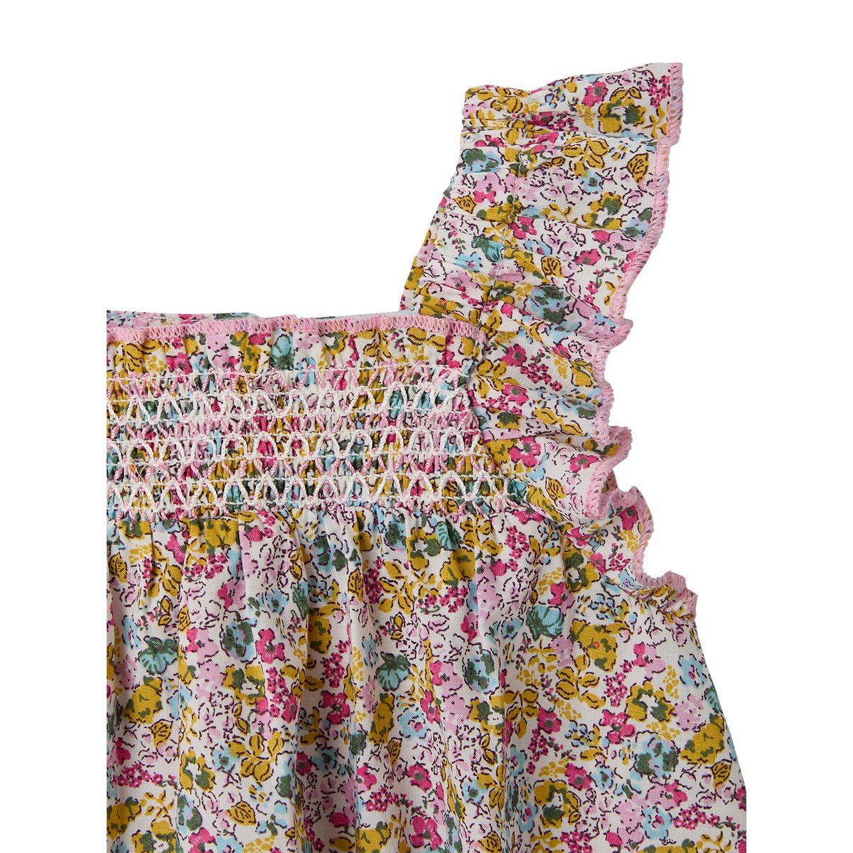 Barboteuse volants coton multicolore, ENVIE DE FRAISE