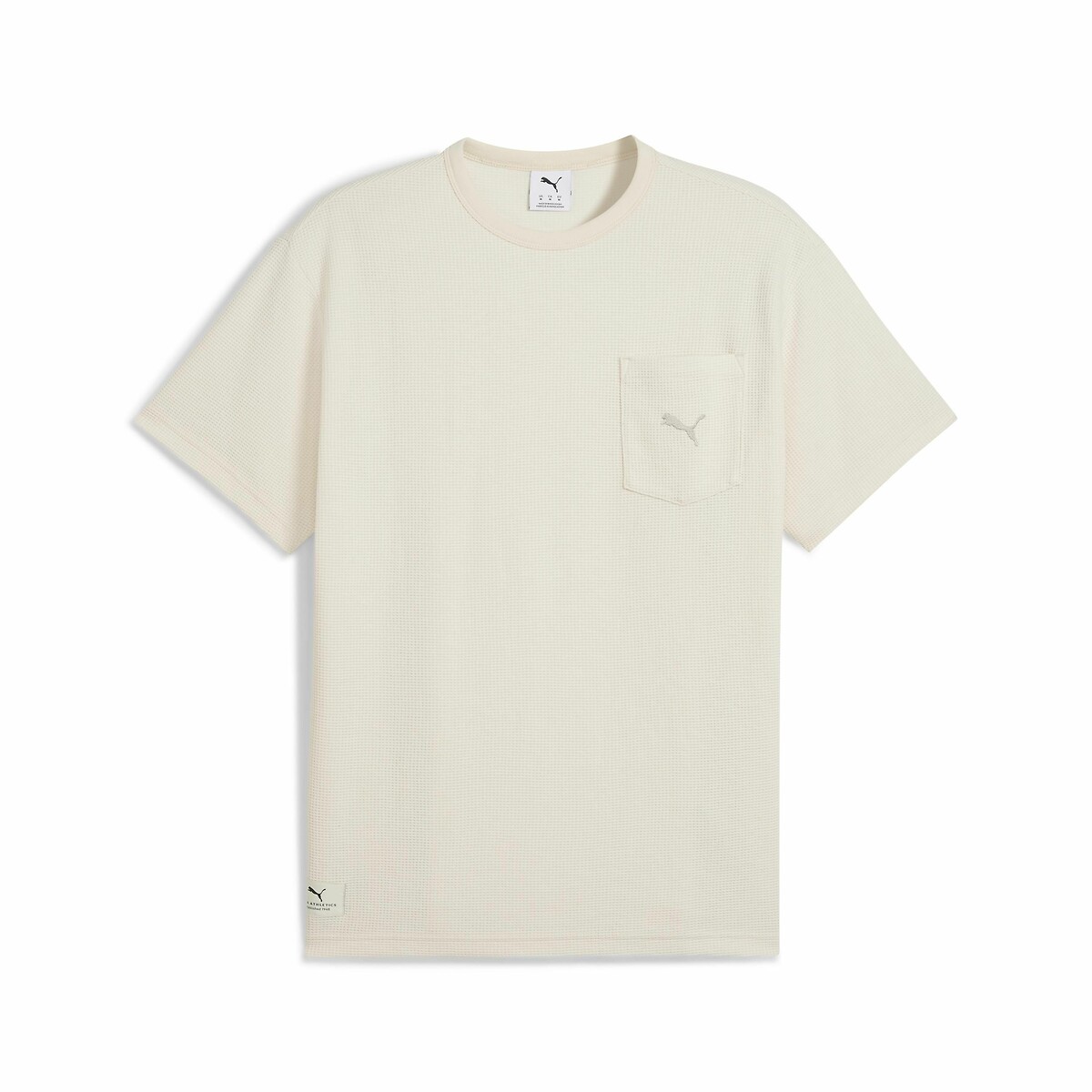 T-shirt col rond manches courtes crème, PUMA