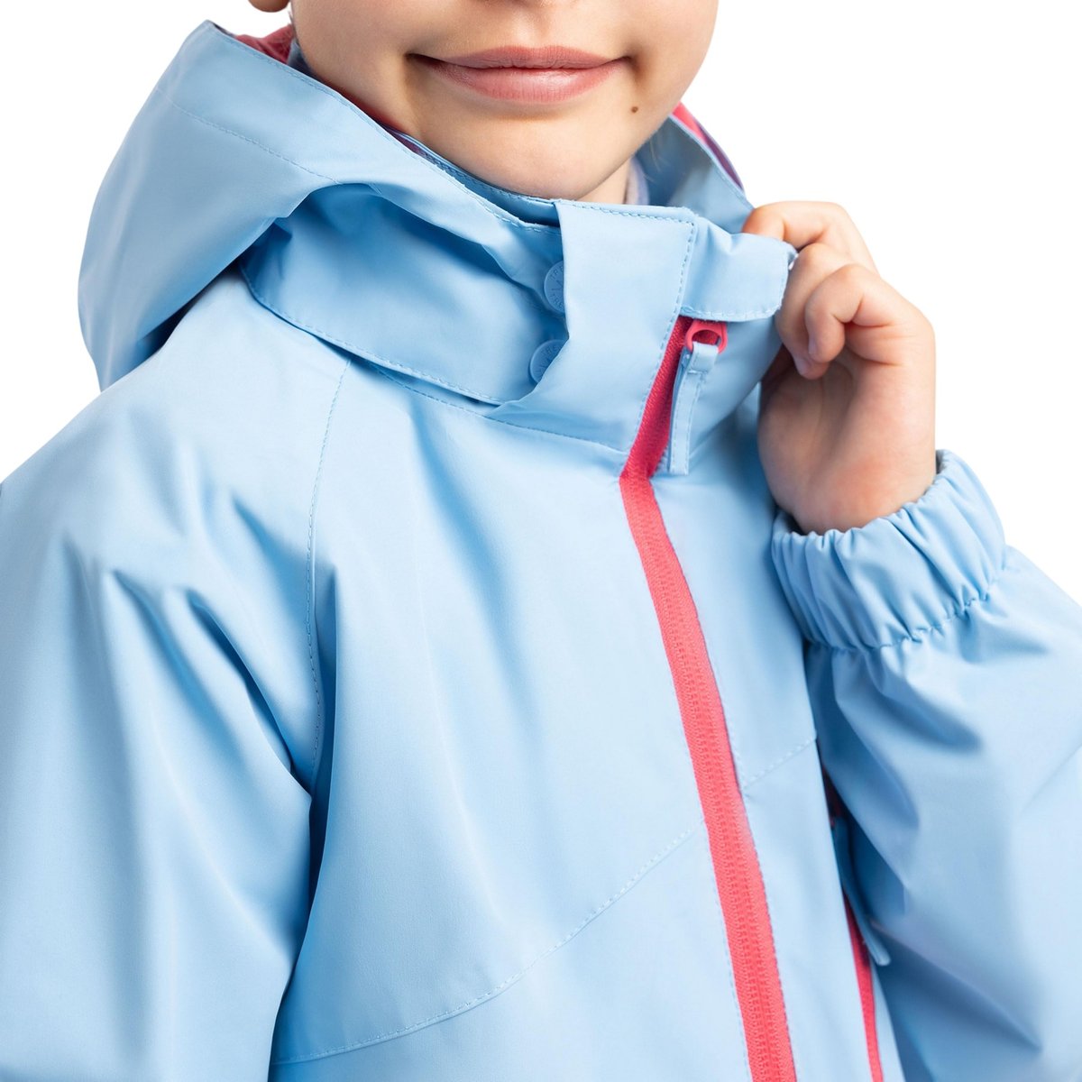 Veste imperméable coupe-vent motif/style détail réfléchissant bleu, TRESPASS