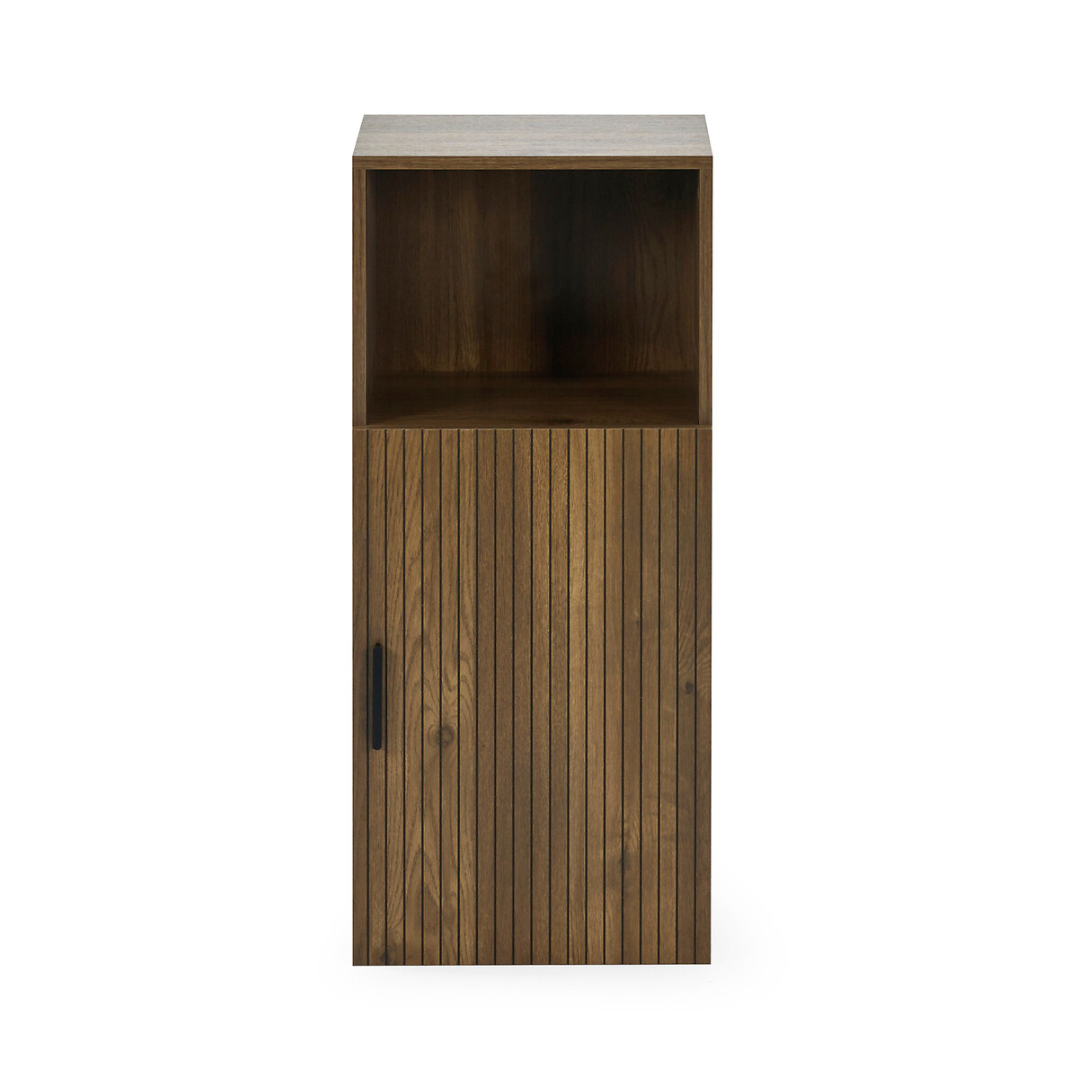 Henly Slatted Door Bathroom Storage Cabinet walnut, SO'HOME