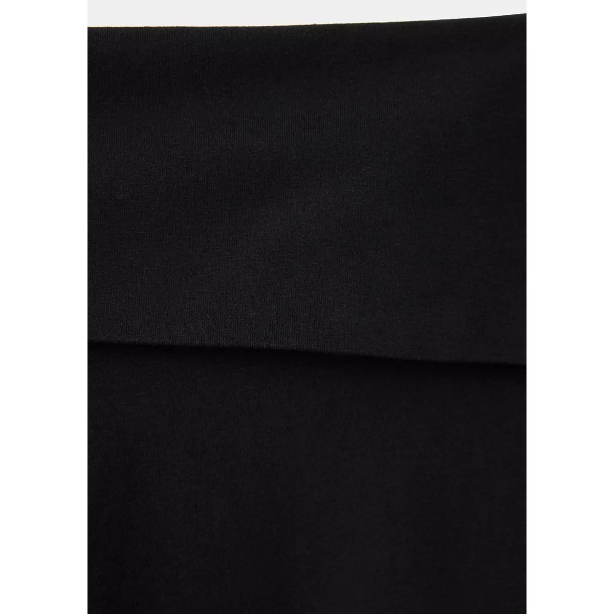 Leggings taille retournée noir, MANGO TEEN