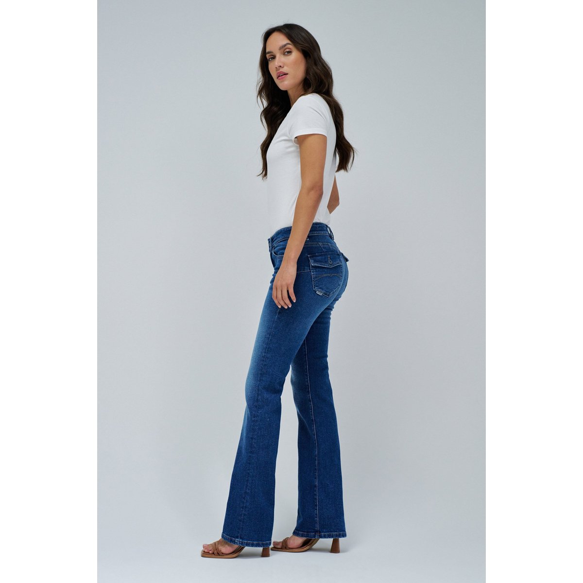 JEAN WONDER PUSH UP BOOTCUT bleu, SALSA JEANS
