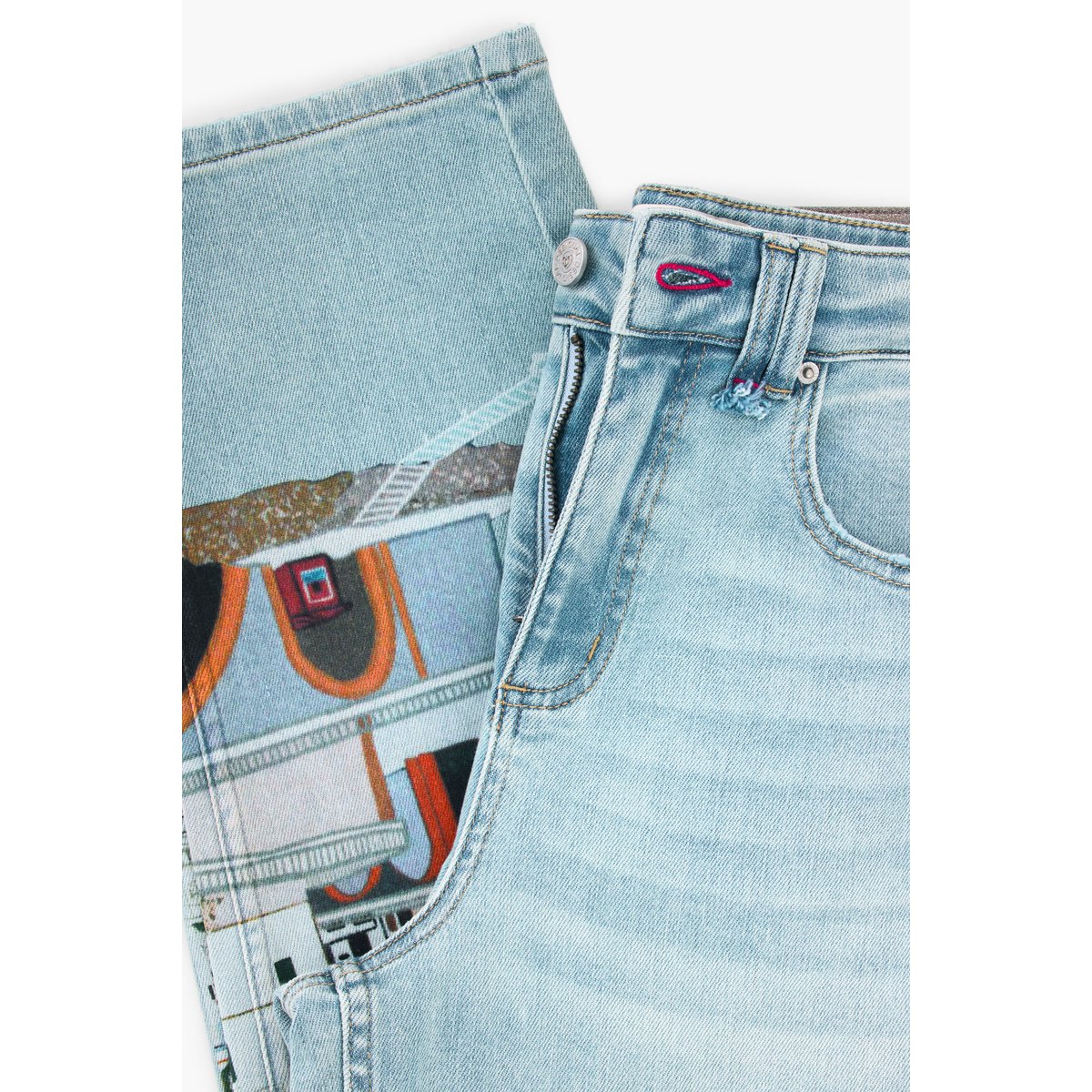 Jean Amalfi balloon bleu clair, DESIGUAL