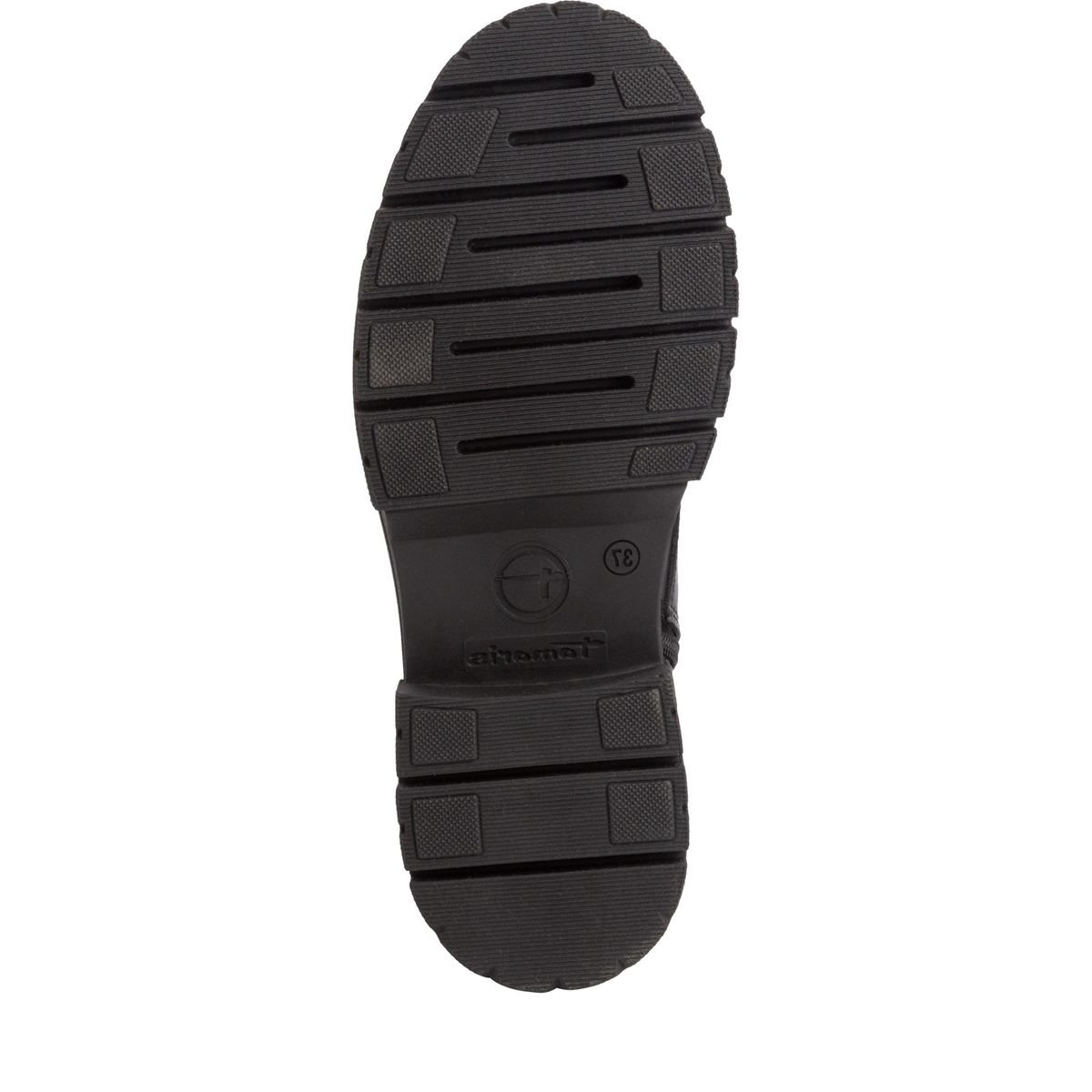 Bottine en cuir noir, TAMARIS
