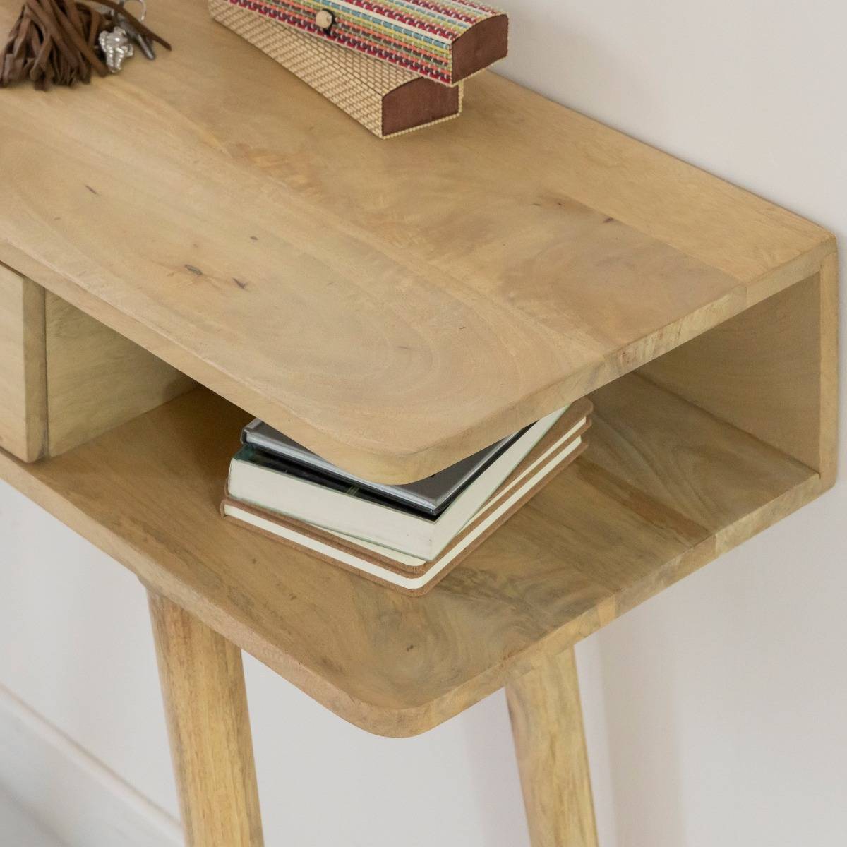 Console en bois de manguier AMARA bois clair, MADE IN MEUBLES 