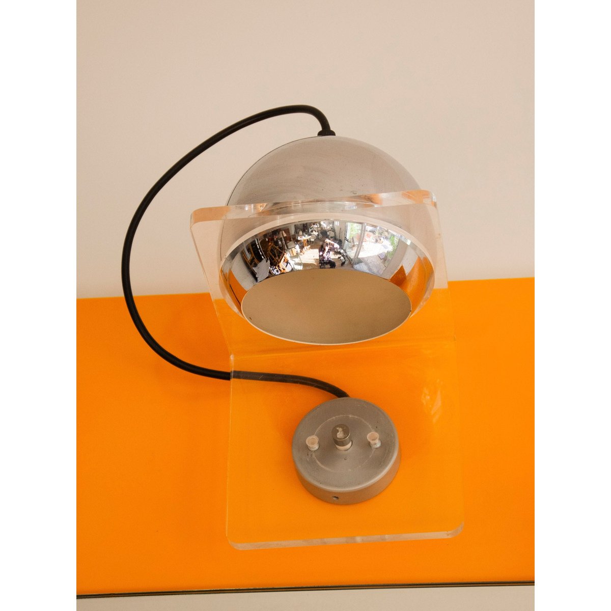 Étagère au style Space-Age Isabelle N°345 - Bon état jaune, DEBONGOUT