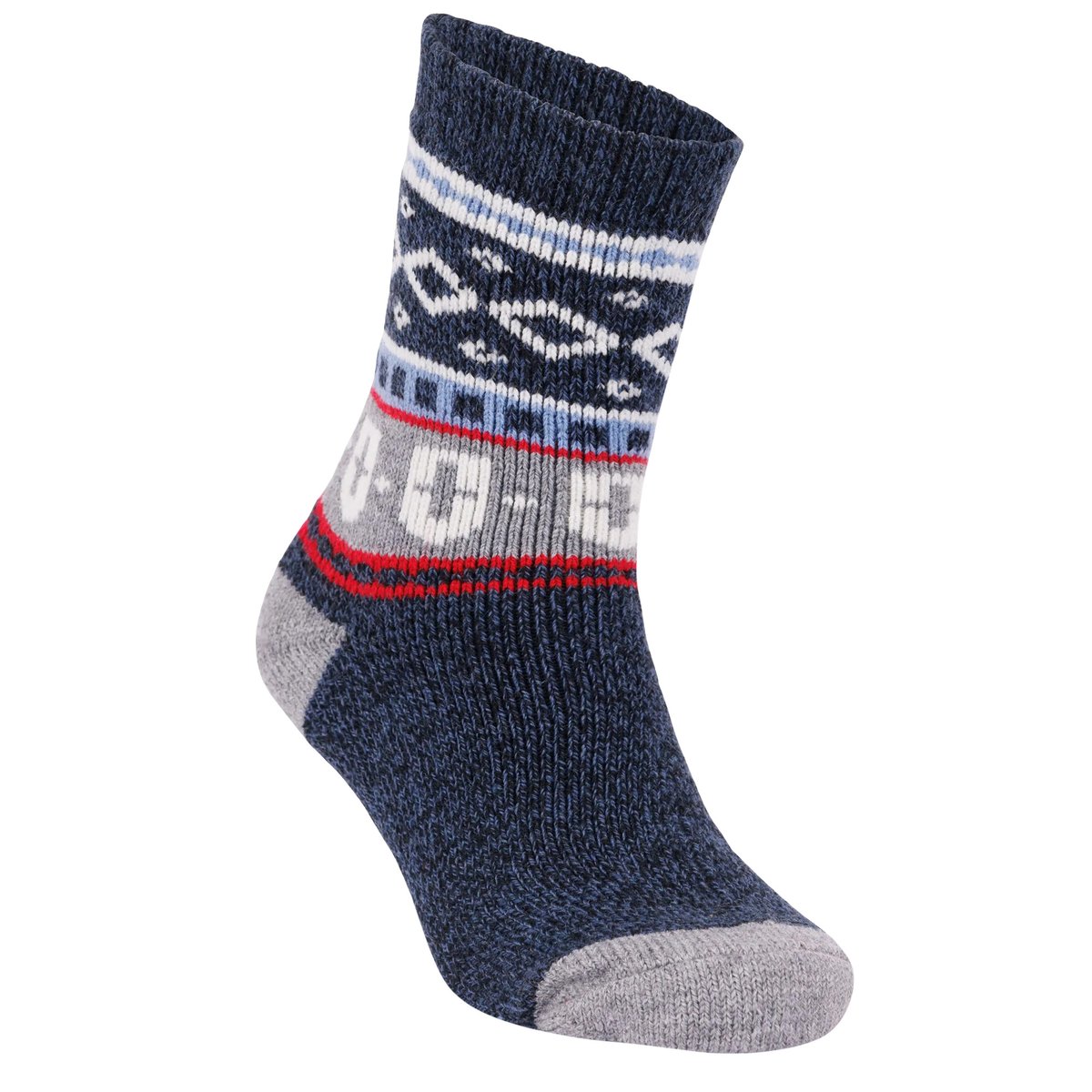 Chaussettes motif/style festif LARSEN LARSEN bleu marine, TRESPASS