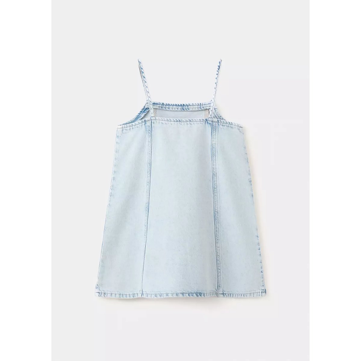 Robe courte en jean bleu clair, MANGO KIDS
