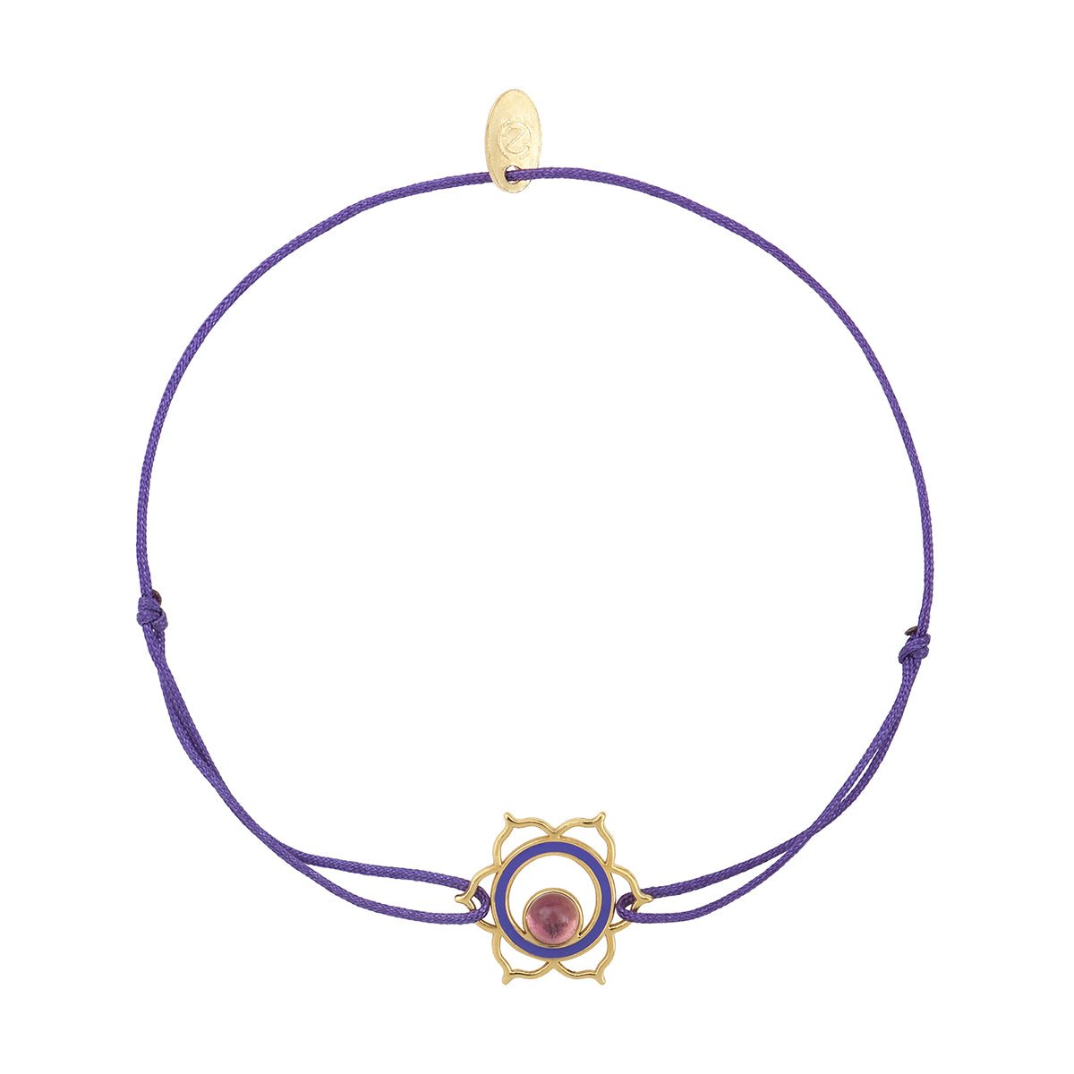 Bracelet cordon chakras "i feel" amethyste violet, CAROLINE NAJMAN