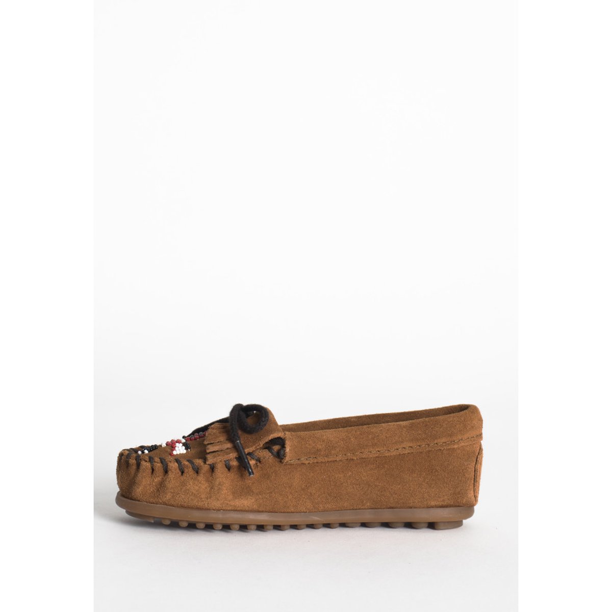 Mocassins en cuir suede THUNDERBIRD II cannelle, MINNETONKA