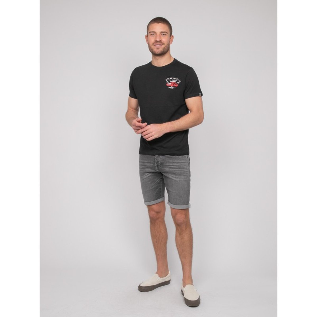 T-shirt Coton Motifs Nerolma noir, RITCHIE
