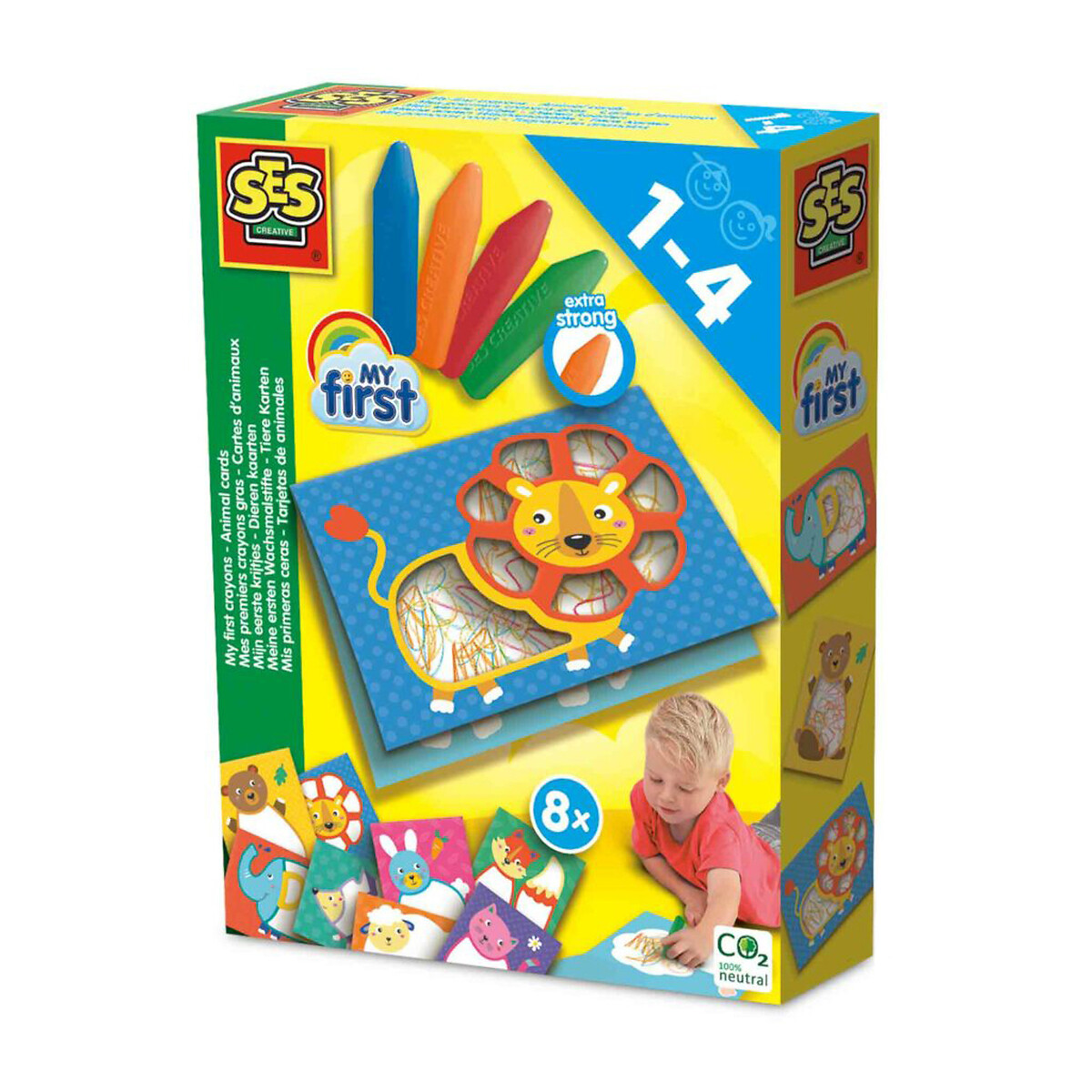 Brinquedo "Os meus primeiros lápis de cera", SES multicolor, SES