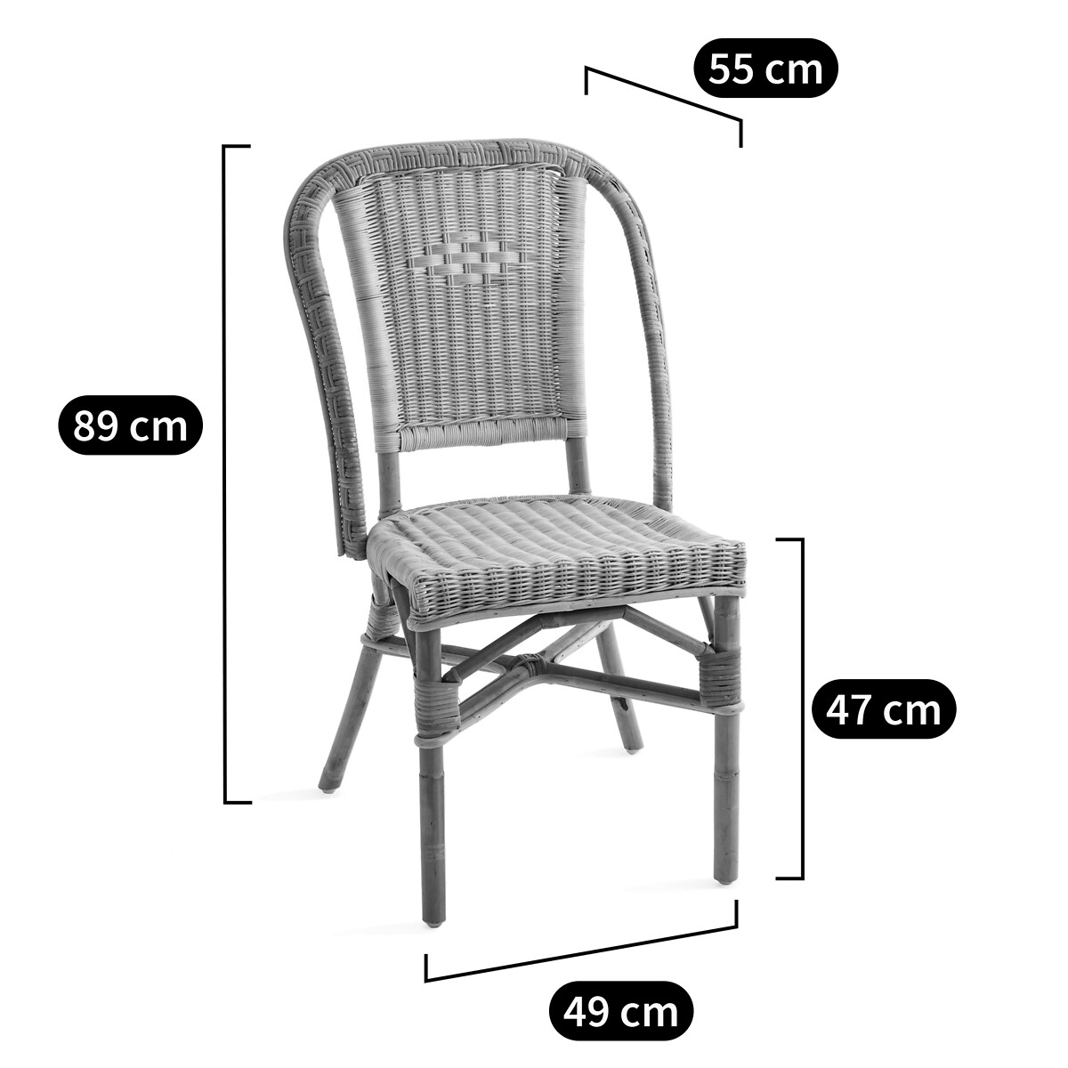 Rattan Chair natural, LA REDOUTE INTERIEURS