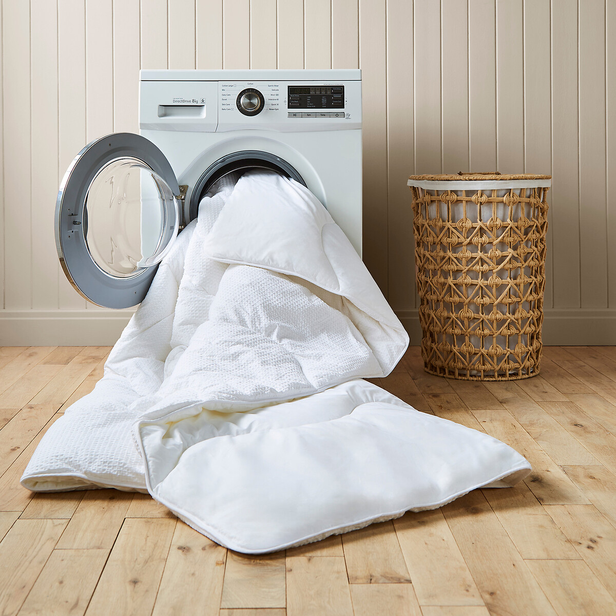4.5 Tog Cotton Waffle Coverless Duvet white, NIGHT LARK