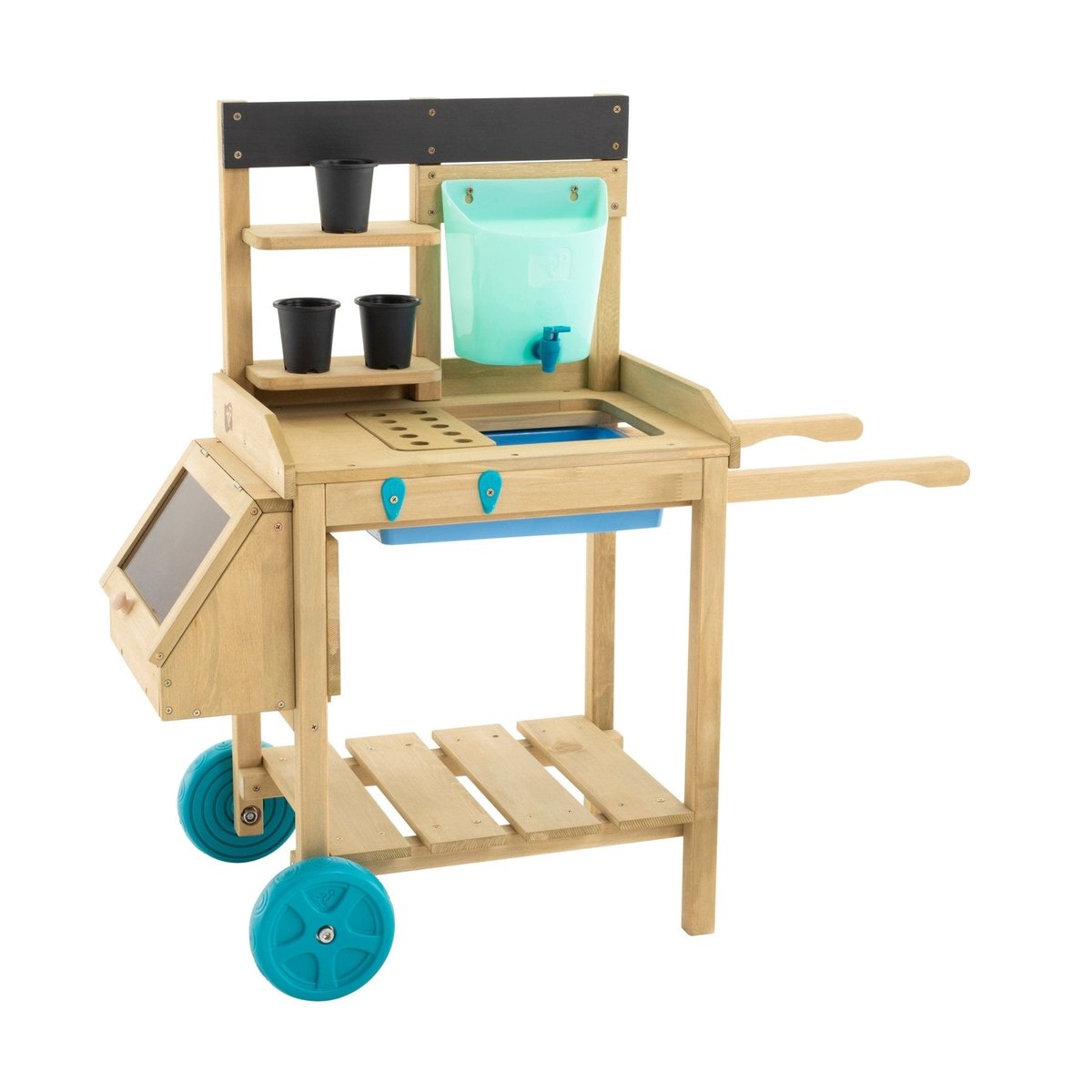 Table à rempoter mobile marron - bleu - noir, TP TOYS