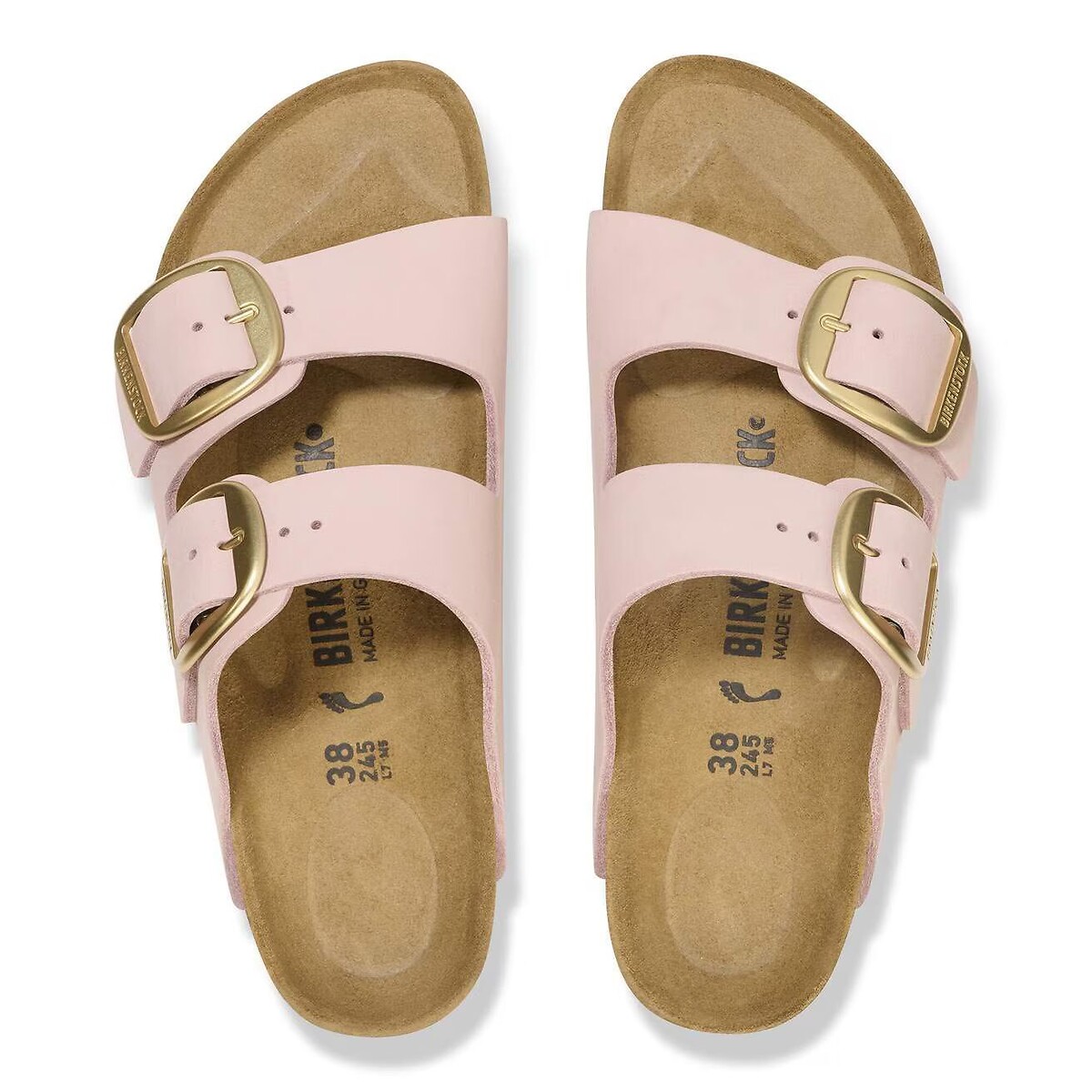 Arizona Big Buckle Double-Strap Mules pale pink, BIRKENSTOCK