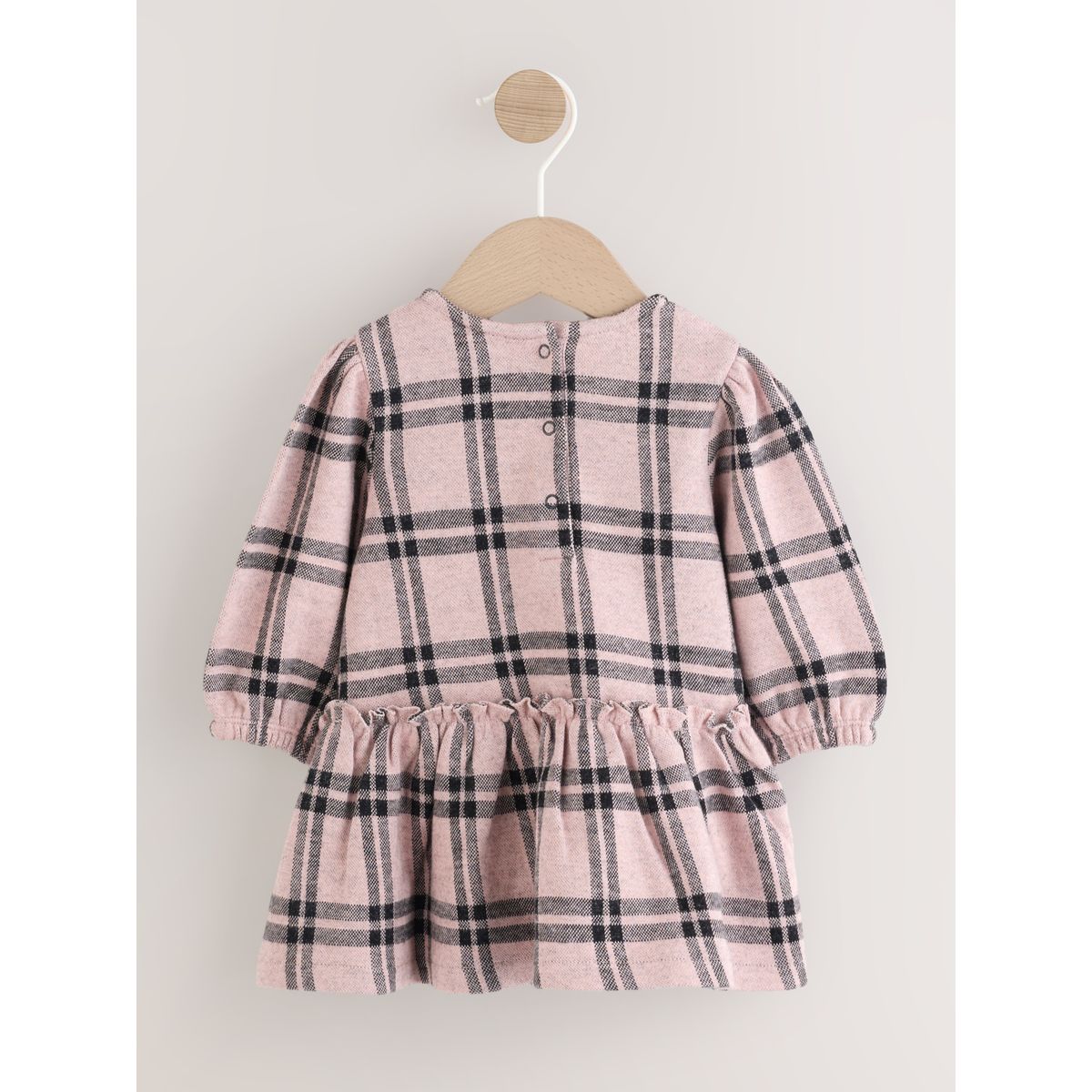 Robe manches longues et collants bébé rose à carreaux, NEXT