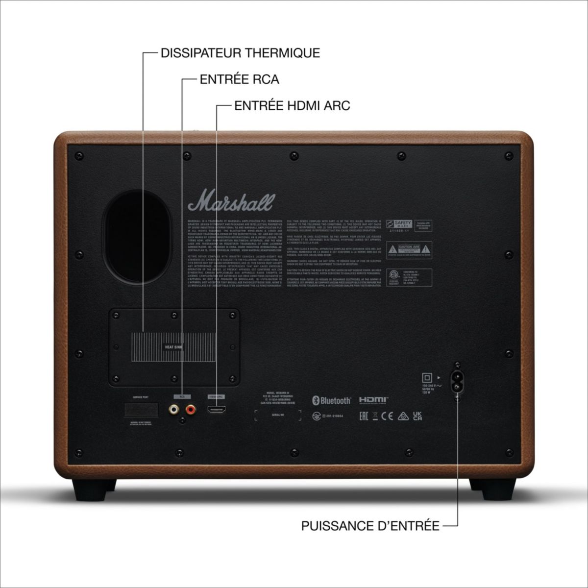 Enceinte résidentielle Woburn III BT Marron marron, MARSHALL