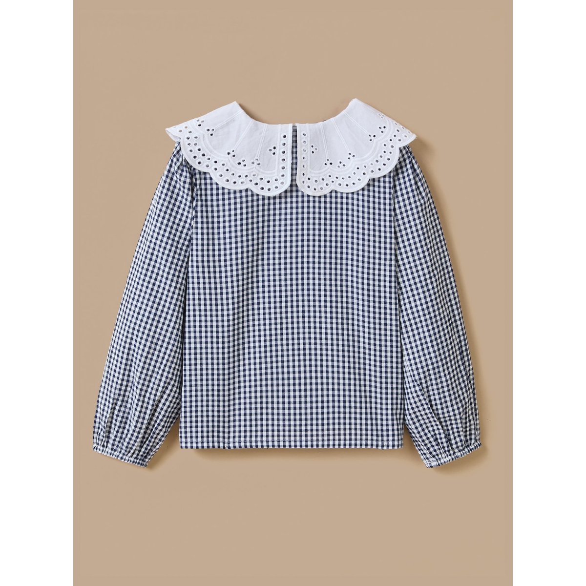 Chemise imprimée vichy carreaux bleu, CYRILLUS