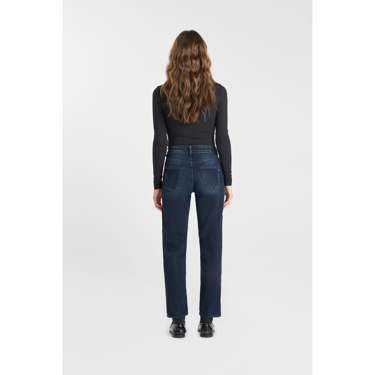 Jeans droite 400/17 mom , 7/8ème blue / black, LE TEMPS DES CERISES