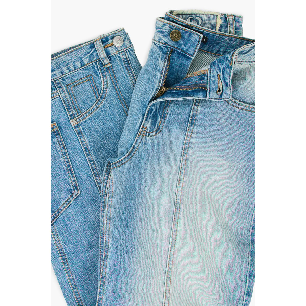 Jean à jambe large bleu clair, DESIGUAL