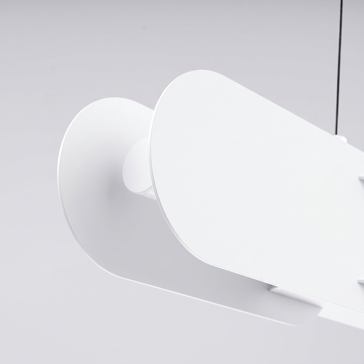 Suspension Acier Blanc LED 1 Chain blanc, EDEN