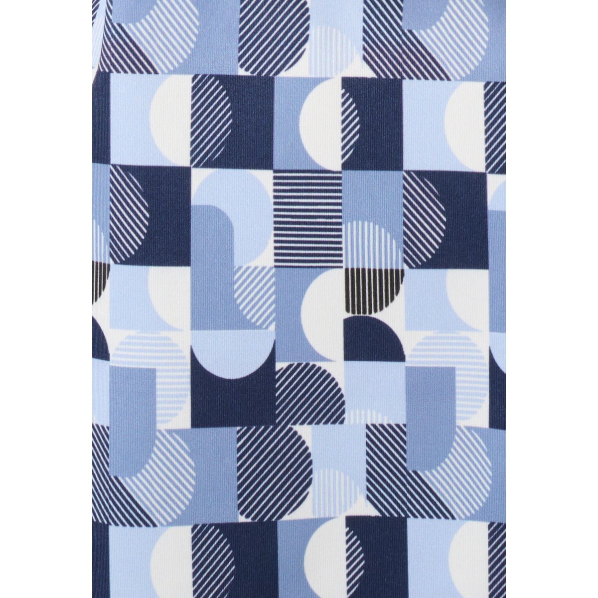 Chemisier en maille chaude bleu graphique, DAMART