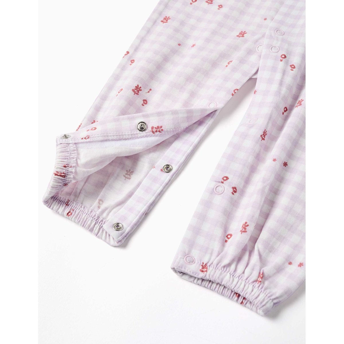 Dors-bien en coton à motif Vichy rose clair, ZIPPY