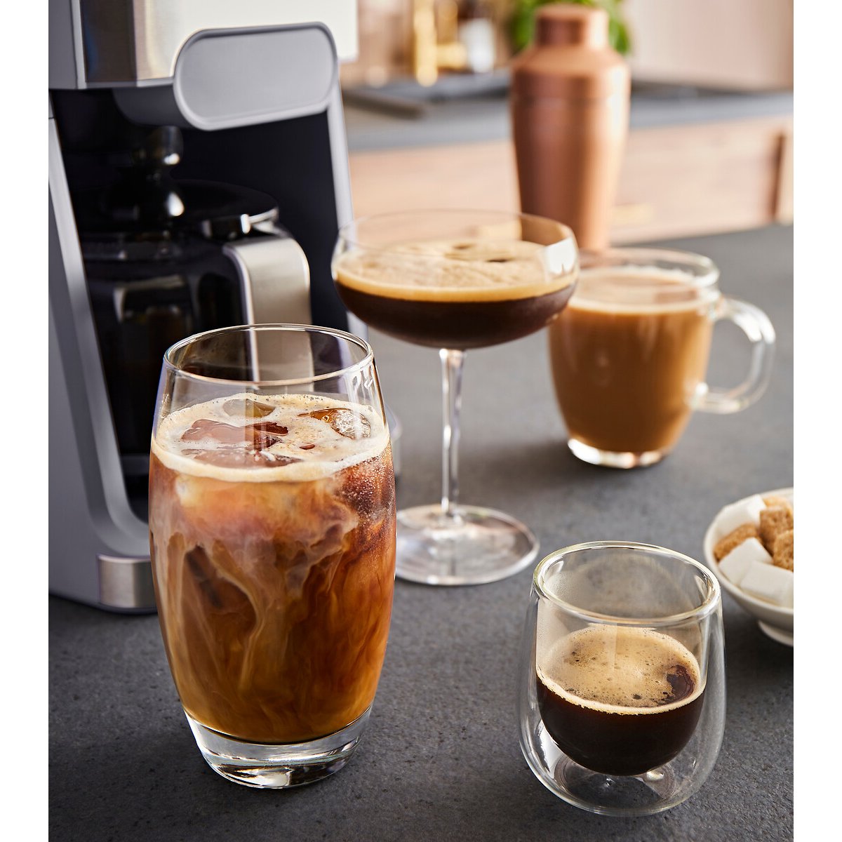 Zino Grind & Brew Automatic Filter Coffee Machine raw linen, MORPHY RICHARDS