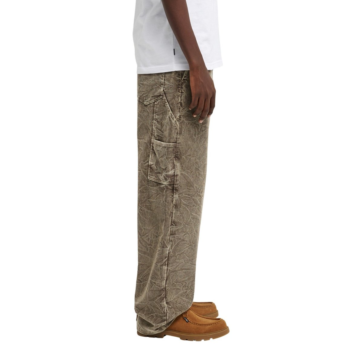 Pantalon en velours RELAX CARPENTER WASHED marron stone gray, ELEMENT