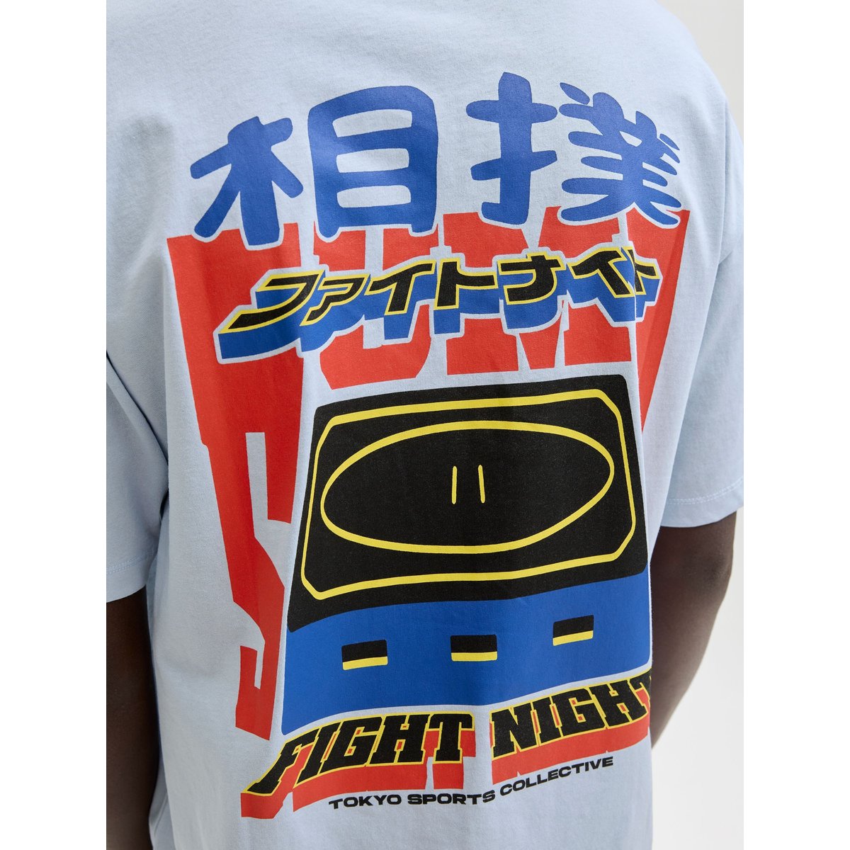 T-Shirt bleue - subdued blue, JACK & JONES