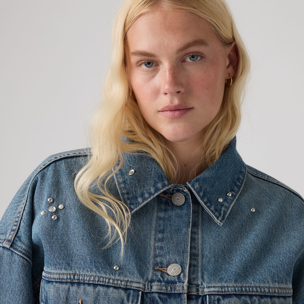 Veste denim Loose crop Trucker trip on drip trucker, LEVI'S
