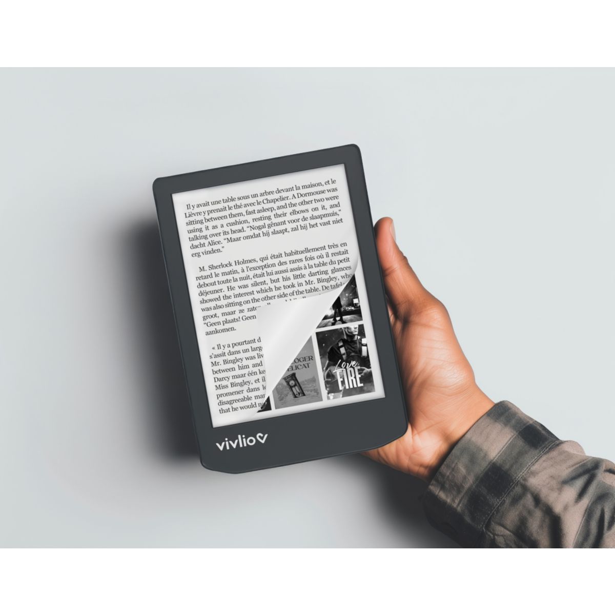 Liseuse eBook Coffret 2en1 Light ZEN+Housse couleur unique, VIVLIO