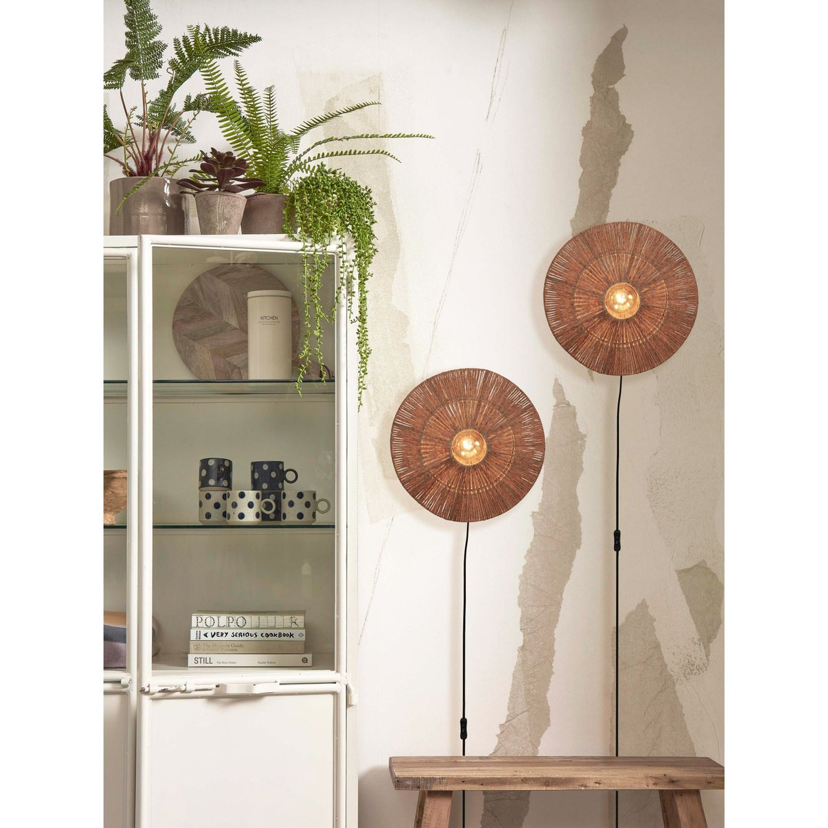 Applique Murale Jute IGUAZU marron, GOOD & MOJO