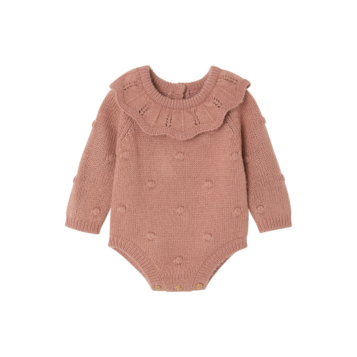 Ensemble barboteuse et collants naissance blush, VERTBAUDET