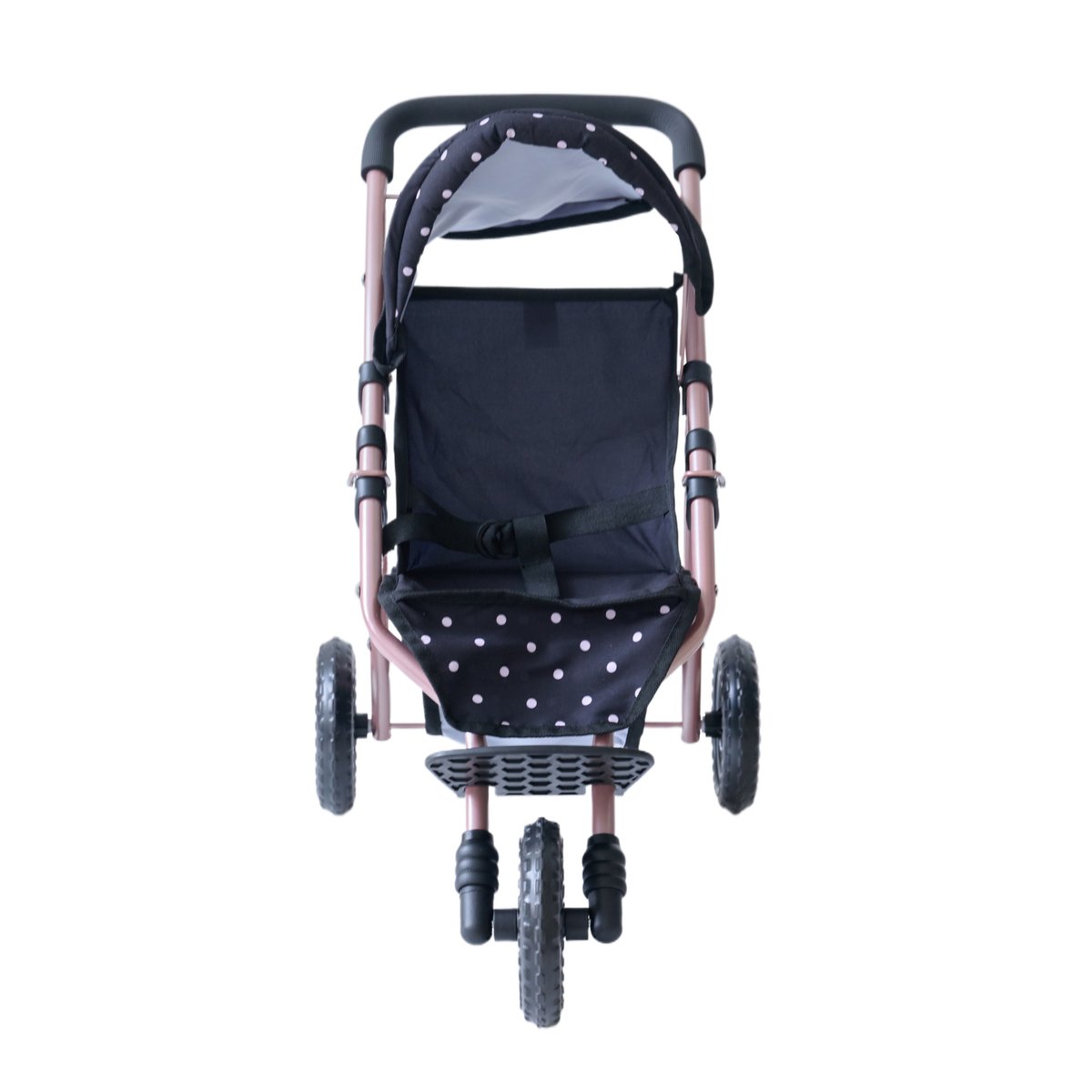 Poussette jogging avec accessoires harnais et panier beige, TEAMSON KIDS