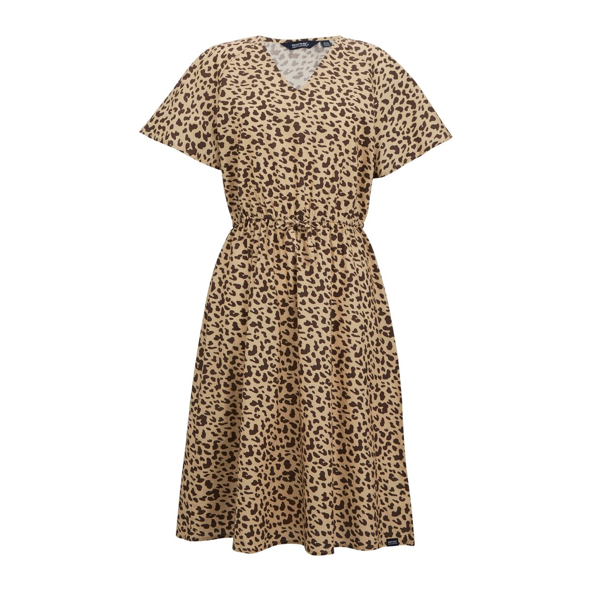 Robe mi-longue motif/style imprimé léopard ELONA multicolore, REGATTA