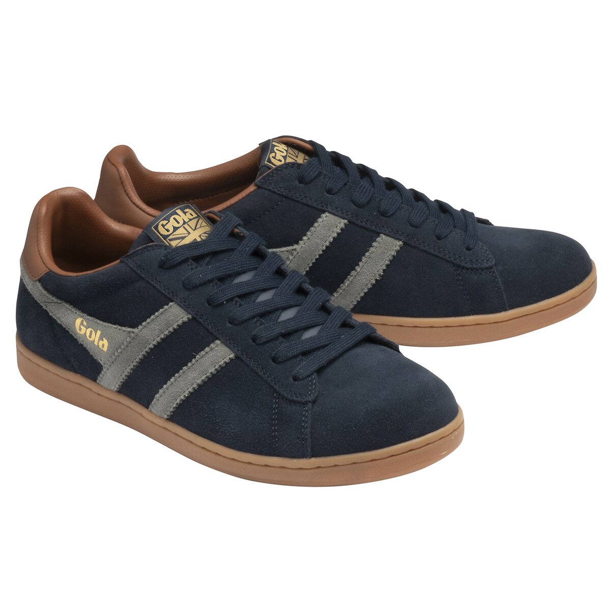 Sneakers in leer marineblauw, GOLA