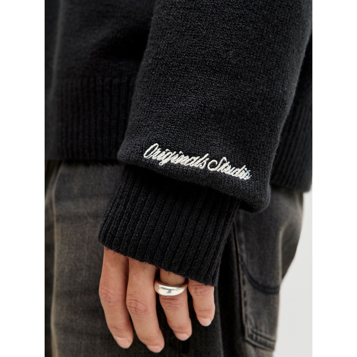 Sweat À Mi-Fermeture Éclair noire - black, JACK & JONES